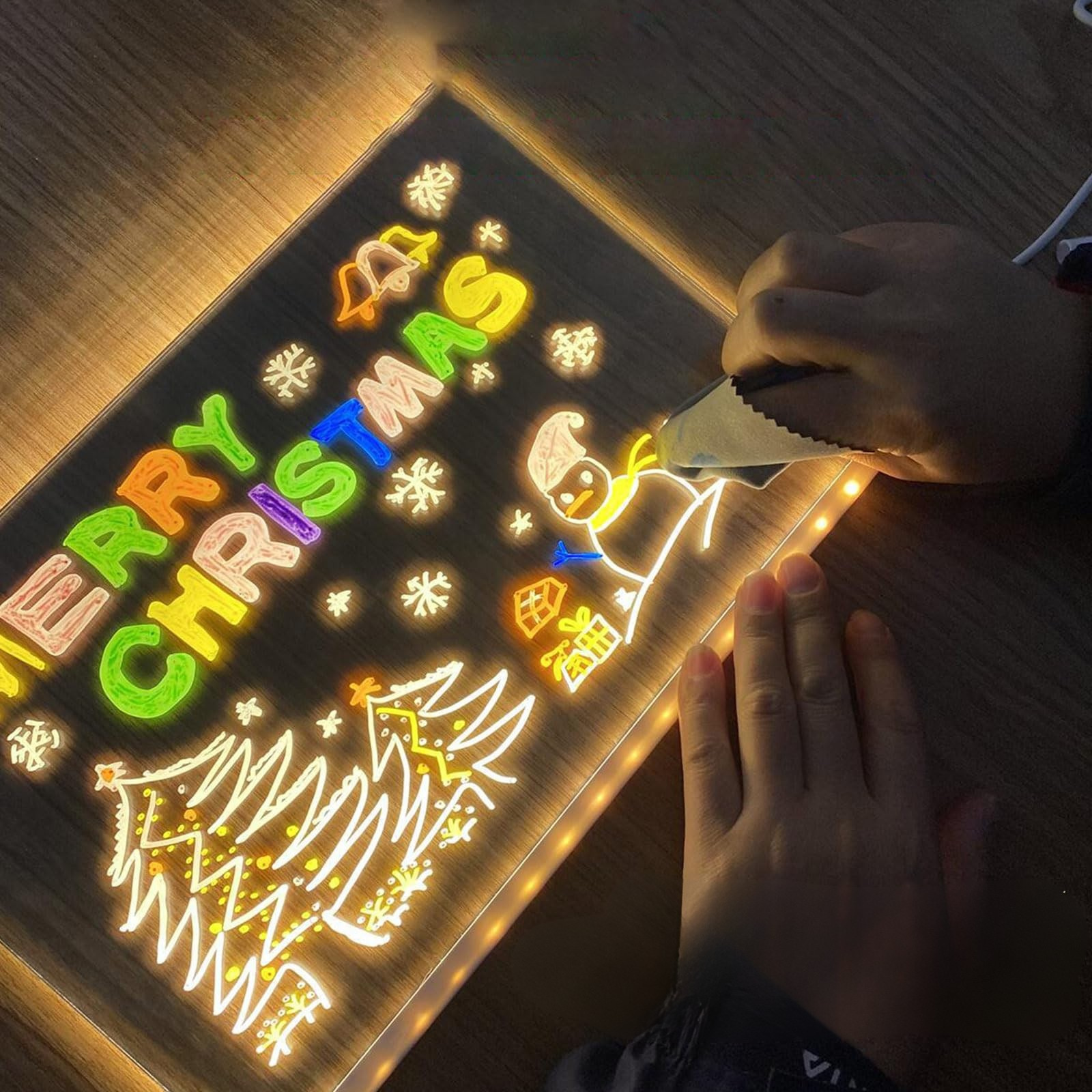 Tăbliță pentru Mesaje din Acrilic cu 7 Culori Iluminate